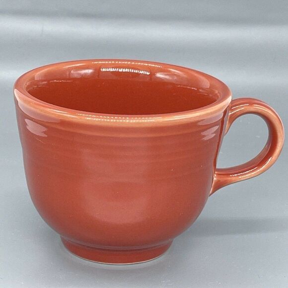 HLC Fiestaware Coffee Cup Lot of 2 Paprika Brown 3" Post 86 Replacement - Picture 4 of 12